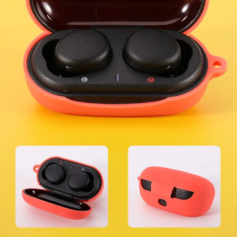 Anti-scratch Full Protective Cover Silicone Case for Sony WF-XB700 Earbuds Wireless Bluetooth-compatible Earphones Charging Box