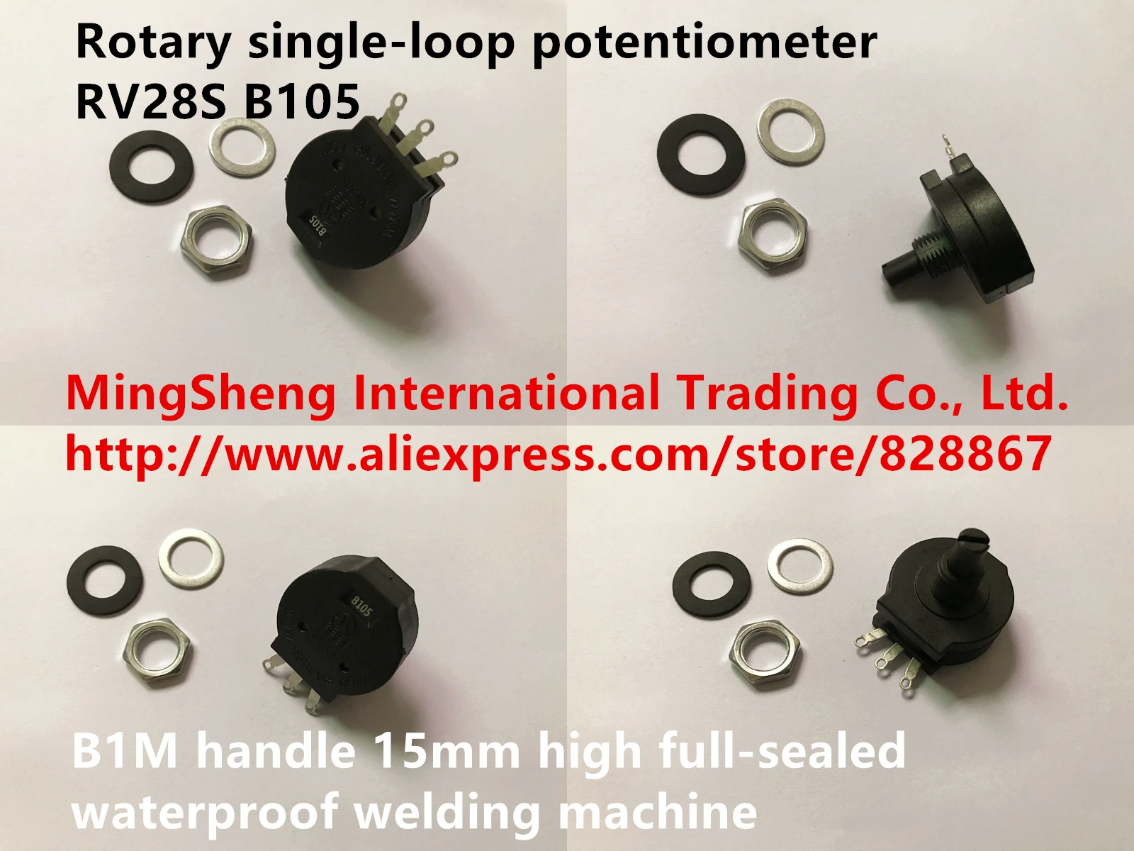 Original New 100 Rotary Singleloop Potentiometer Rv28s B105 B1m