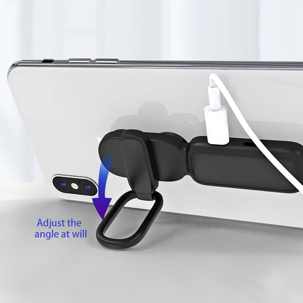 

New Arrive 2-in-1 Ring Buckle Double Sucker Charging Audio Adapter Type C To 3.5mm + Type C with Bracket