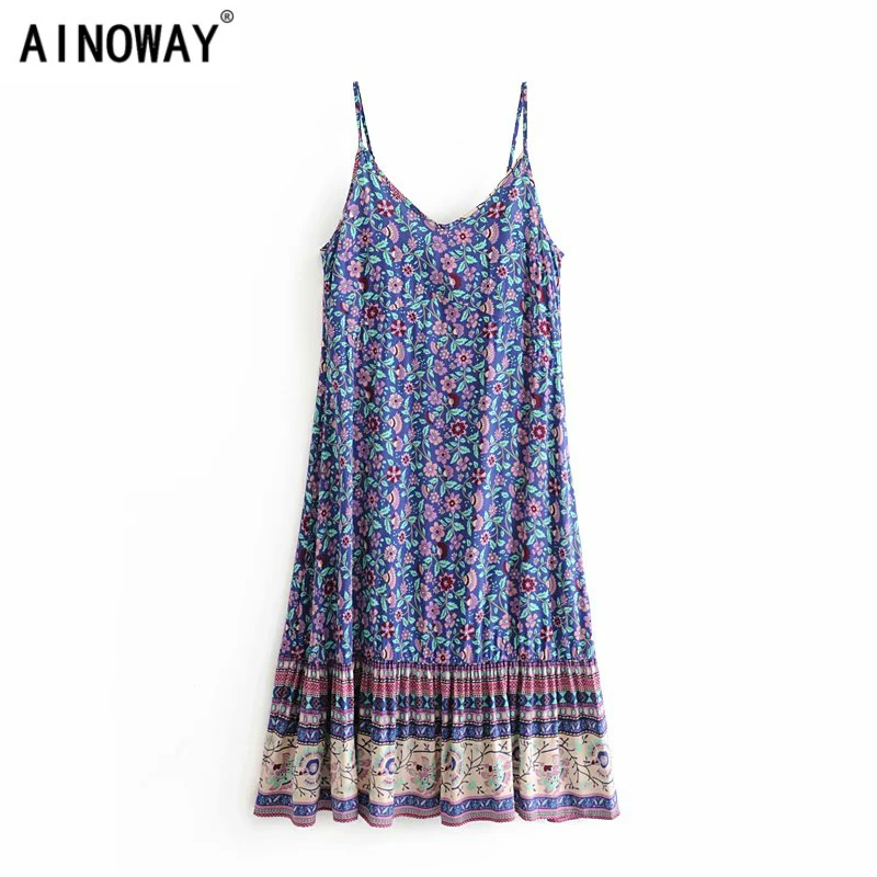 Винтажное шикарное женское пляжное платье в богемном стиле Женская одежда из