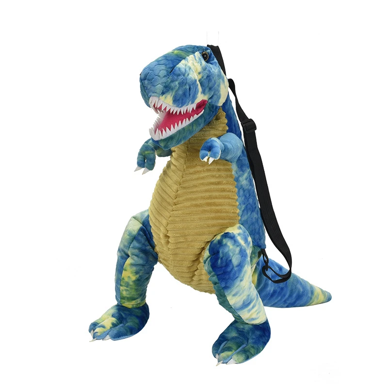 3D Dinosaur Backpack Cute Cartoon Children's Plush Backpack Boys and