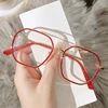 Double Beam Metal Polygon Finished Myopia Glasses Women Men Literary Student Prescription Eyeglasses Diopter 0 -0.5 -1.0 To -6.0 6