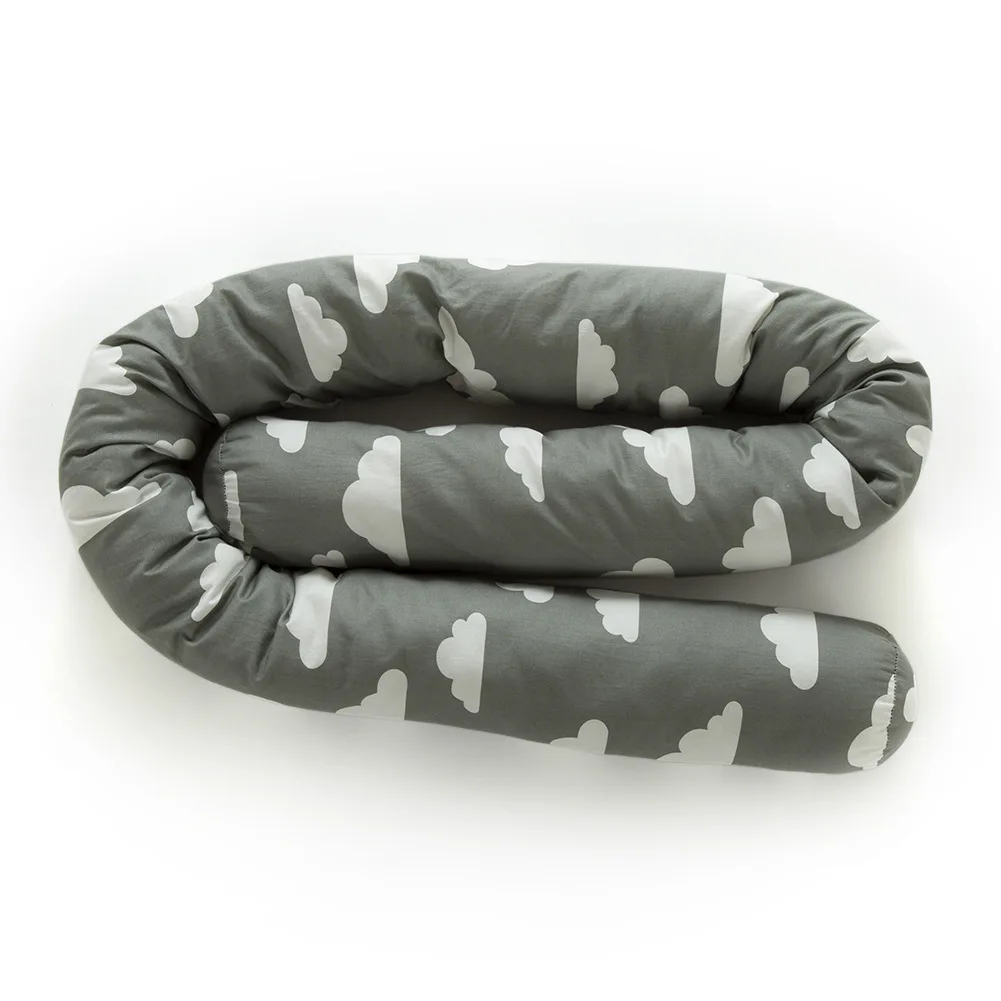 Детская подушка, подушка для кроватки, бампер, подушка для новорожденной кровати, защитная подушка для объятий, хлопковое детское постельное белье - Цвет: YZL008C