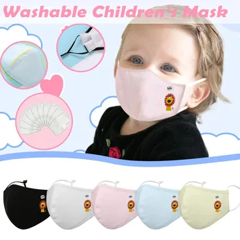 

1pc Anime washable baby kids fashion cartoon cute kawaii masks kids mask Fabric cotton mask Anti-PM2.5 dust mask mascarillas #Z