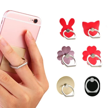 

For iPhone X 8 7 6 Plus 5S Smart Phone IPAD MP3 Car Mount Stand For Samsung Finger Ring Mobile Phone Smartphone Stand Holder