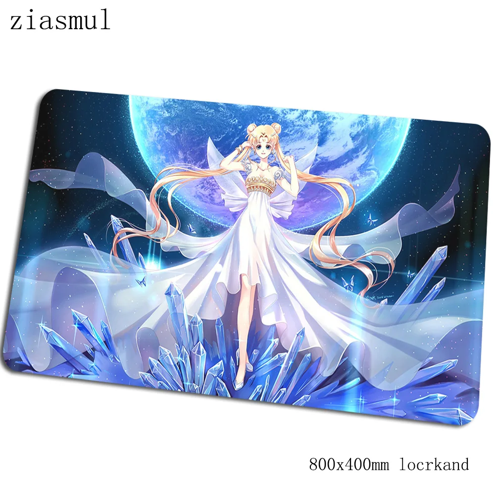Коврик для мыши sailor moon 80x40 см 3d компьютерная мышь игровой мат геймпад пк милый игровой коврик для мыши офисный коврик для мыши - Цвет: Size 800x400x2mm