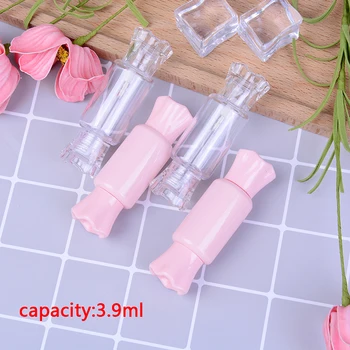 

1PC Lip Gloss Tube Clear Candy Shape Creative Empty Lip Balm Cosmetic Gloss Tube Gloss Container For Travel