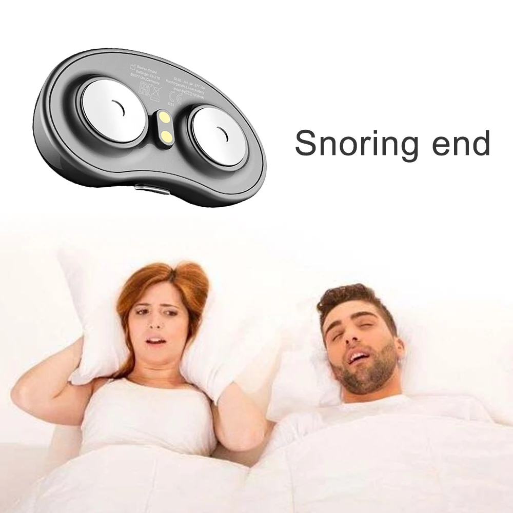 

Smart Stop Snoring Biosensor Sleep Apnea anti snore Device Sleeping Aid with APP controls and sleep monitor sleep aid device