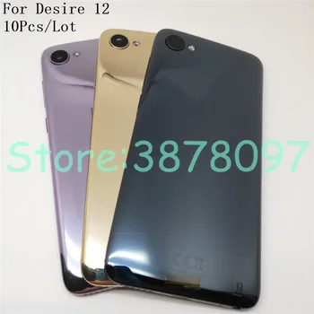 

10Pcs/Lot Original For HTC Desire 12 Back Cover Battery Cover Housing Case With Power Volume Buttons +Camera Lens+ Logo