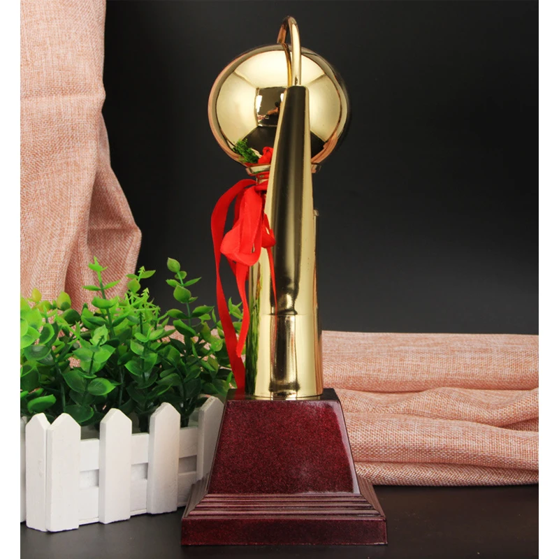 soccer Metal Trophy Gold-plated Crafts Trophy Creative Souvenir Cup Sports Competition Awards Academy Printable Customizable