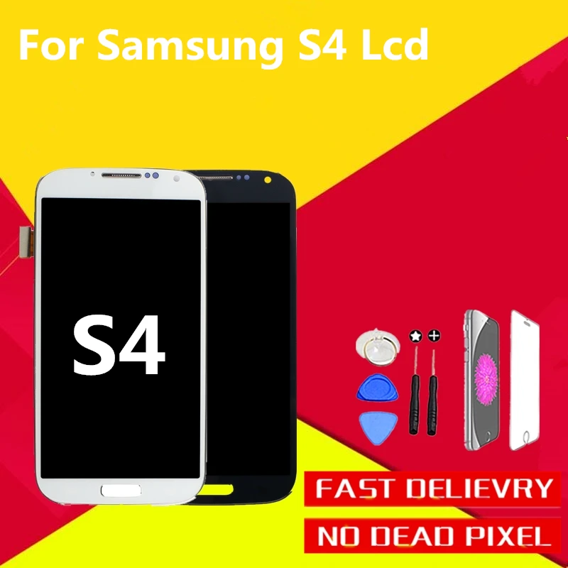 

3PCS AAA+++ Display Screen High Quality For Samsung S4 i9500 i9505 LCD Screen Touch Display Digitizer Assembly Replacement
