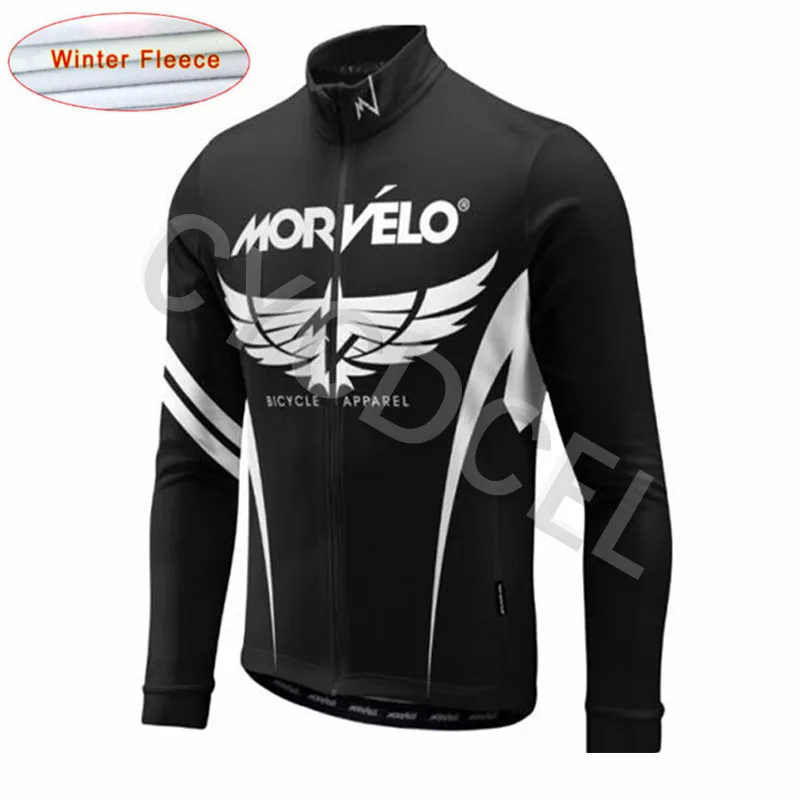 Pro Team Morvelo Зимняя Теплая Флисовая велосипедная футболка с длинными рукавами Ropa Ciclismo MTB велосипедный спортивный велосипед одежда