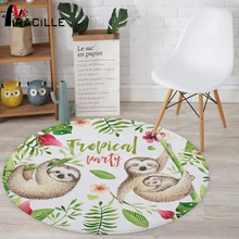 Miracille милый коала печати большой площади ковер животных шаблон круглый коврик компьютерный стул Открытый Коврики для детской гостиной