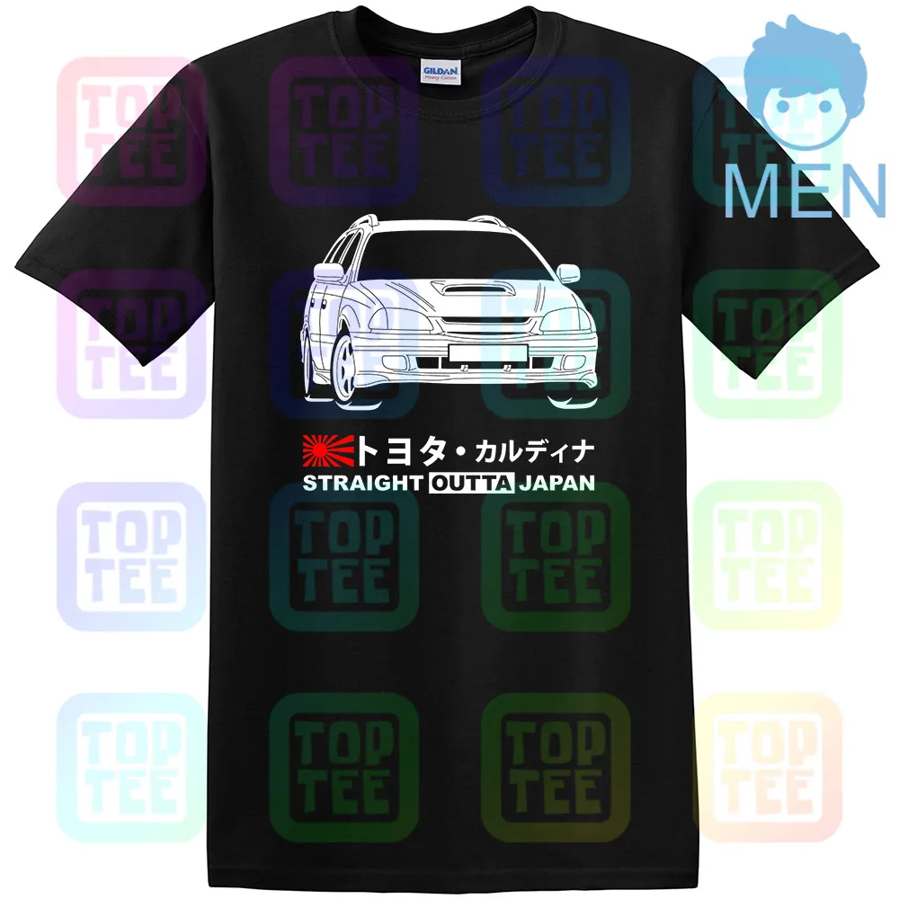 GT-shirt Toyota Caldina GT-T ST215W '97-'99 футболка - Цвет: Черный