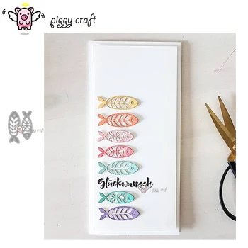 

Piggy Craft metal cutting dies cut die mold Pattern fish decoration Scrapbook paper craft knife mould blade punch stencils dies