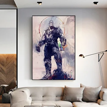 

The Avengers Thanos Poster Canvas Painting Prints Wall Art Home Decor No Frame
