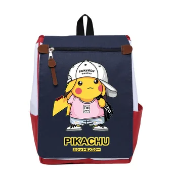 

Cute Cartoon Pokemon Pikachu Backpack Kawaii Children Schoolbag School Bags Travel Bag For Students