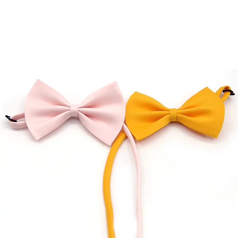 Boy Girl Pet Bowties Solid Butterfly Bowtie Wedding Gift Bow Tie Novelty Neckwear Accessories CA44