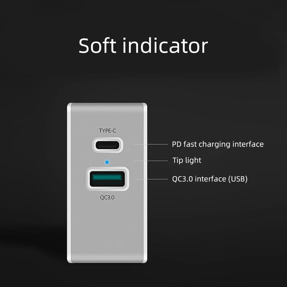 FDBRO 36 Вт type-C USB настенное зарядное устройство PD быстрое зарядное устройство и QC 3,0 USB порт для MacBook Pro, ноутбуки с USB C зарядка смартфонов
