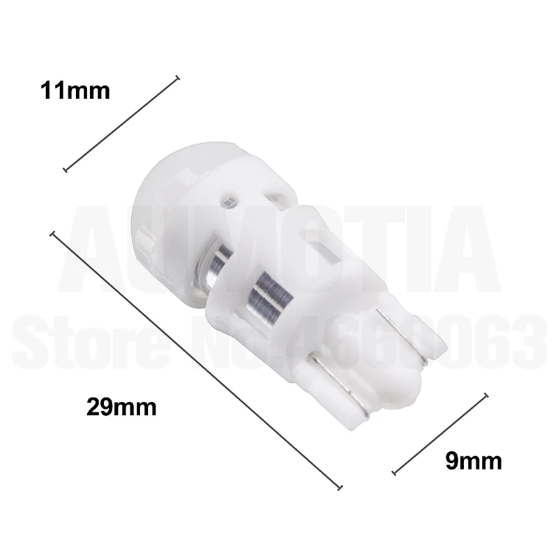 100x T10 W5W светодиодный 194 168 3 светодиодный 2835 SMD авто отложным воротником сбоку номерной знак светильник лампа габаритного огня 501 12V
