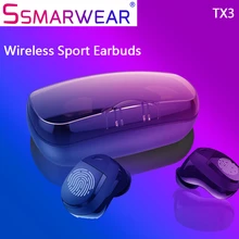 Tx3 Tws 5,0 беспроводные Bluetooth наушники Ipx5 водонепроницаемые 3d стерео наушники с сенсорным управлением наушники-вкладыши 3000ма большая батарея