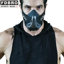 FDBRO Sports Running Mask Sports Mask Six-speed Training Oxygen Barrier Oxygen Resistance Elevation Cardio Endurance Mask