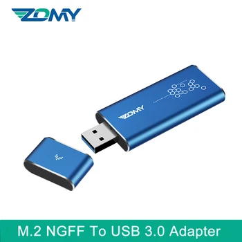 

Zomy M.2 NGFF Converter Adapter Ssd Case External to USB Box Hard Drive 3.0 Solid State Enclosure B Key for Laptop Disk 2240