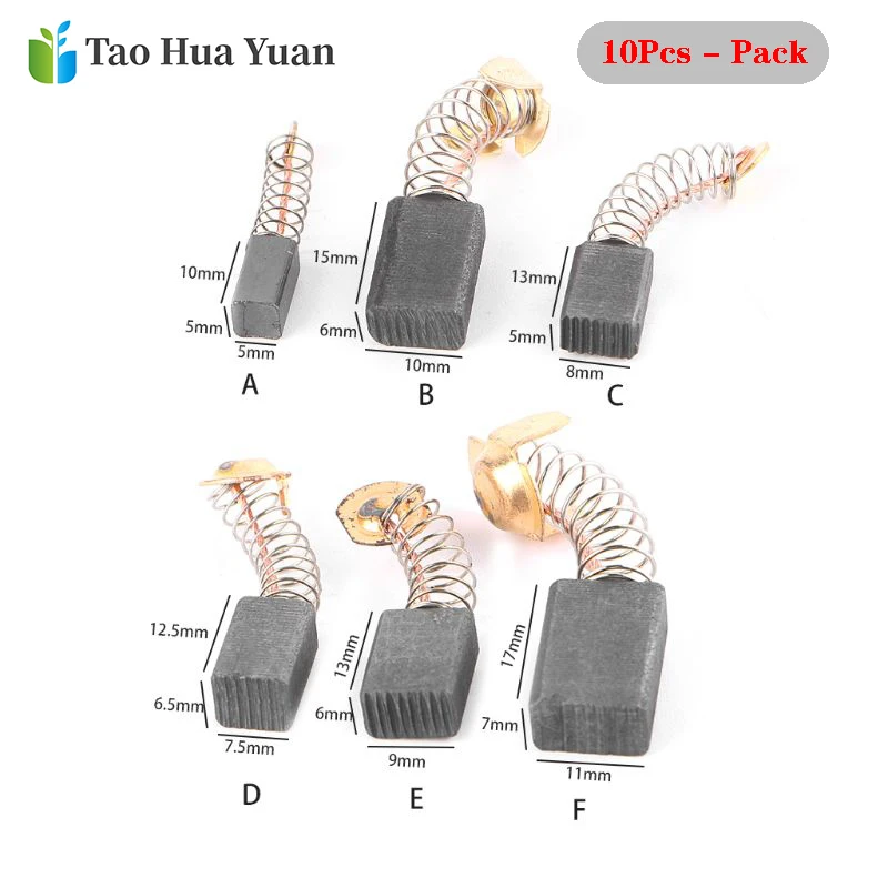10pcs_Power_Tool_Carbon_Brush_Electric_Hammer_Angle_Grinder_Graphite_Brush_Replacement_Various_Si