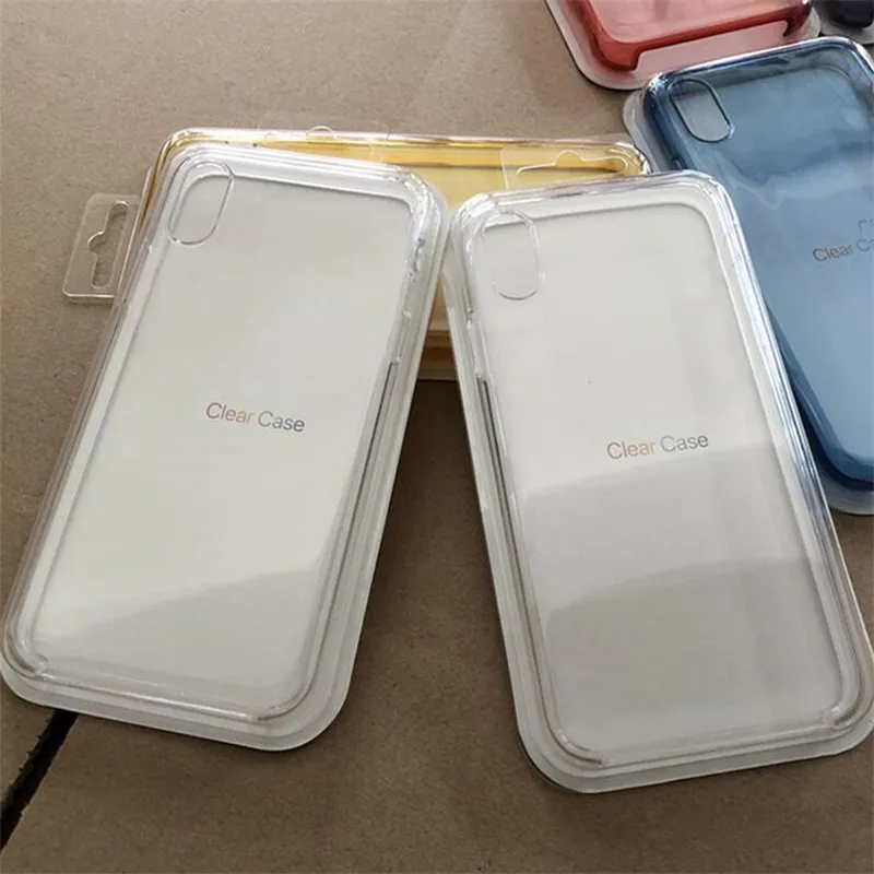 

Original Official Clear tpu Case on iPhone X XS MAX XR 7 8 Case For apple iPhone 7 8 Plus transparent Cover with Retail Box