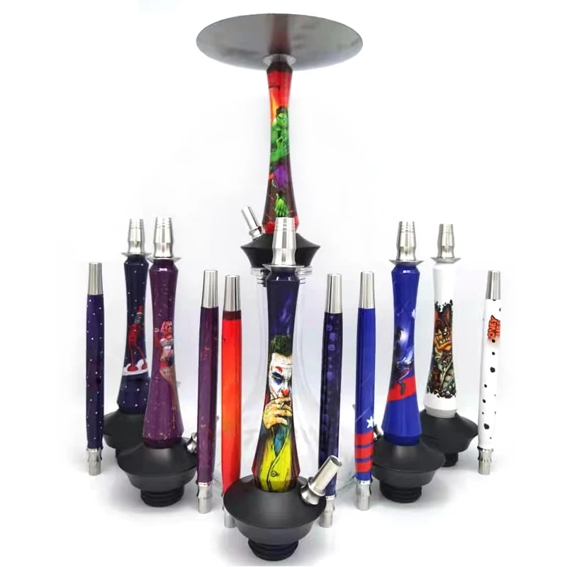 LOMINT Funny Comics Large Hookah Shisha Set Heavy Chicha Glass Base High Quality Narguile All Accessories 60cm Height LM833