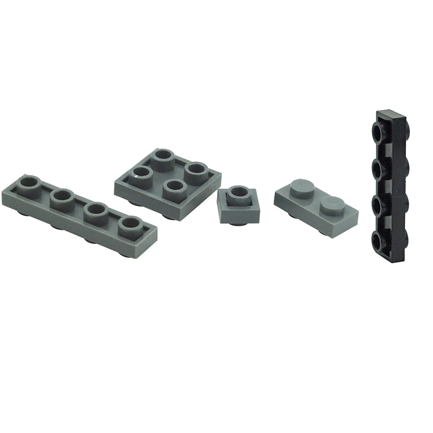 バッジ 2点セット 50PCS Special Plates 1x1 1x2 2x2 1x4 w. knobs both sides DIY
