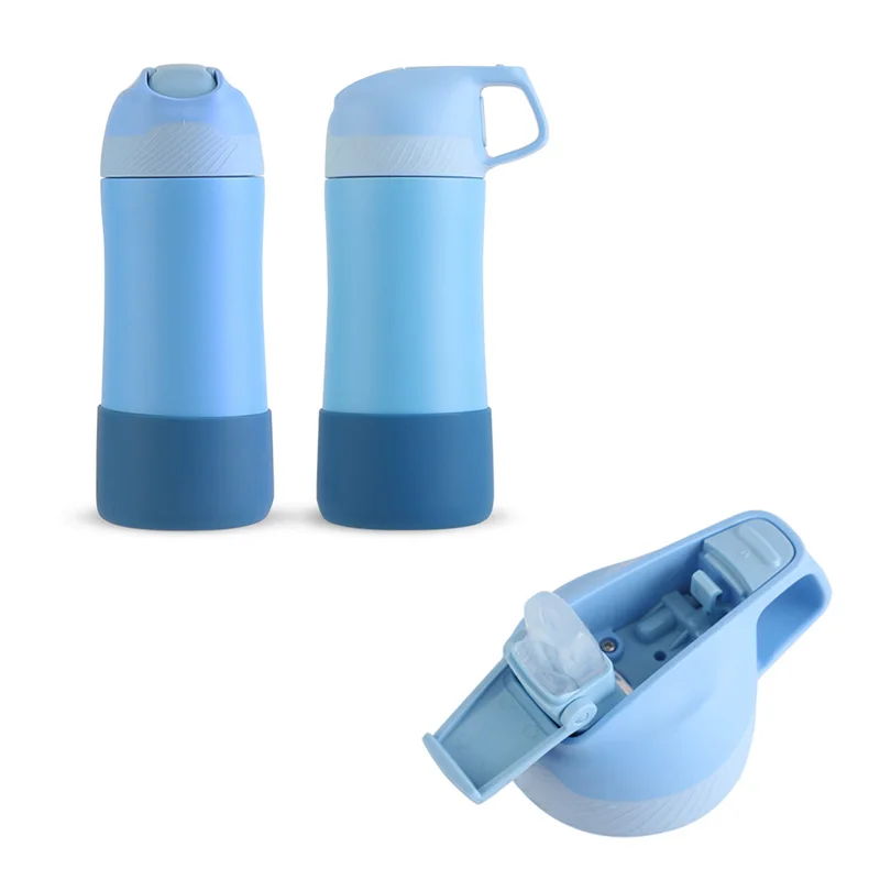 400ML Water Bottle for Children,Thermos With Cute Pattern,Children Thermal  Bottle , School Kids Water Bottle With Straw BPA Free - AliExpress