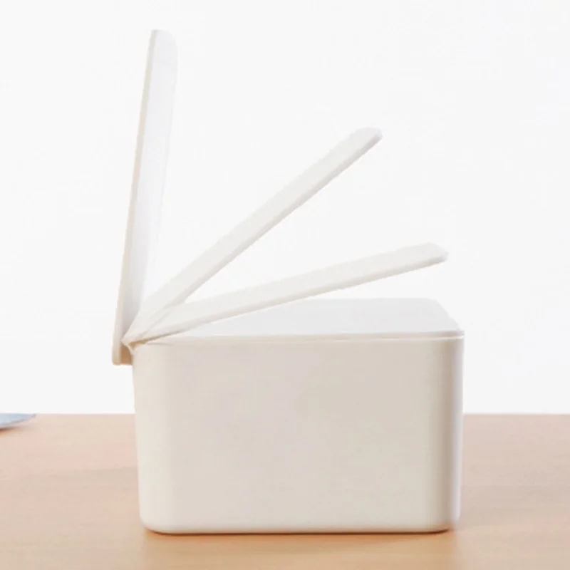 Dustproof Tissue Storage Box Case Wet Wipes Dispenser Holder with Lid for Home Office Desk TP899