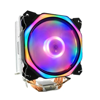 

12cm CPU Cooler LED Fan 6 Heat Pipe 3Pin CPU Fan Cpu Heatsink for 775/1150/1155/1156/1366 for AMD All