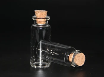 

50PCS 27*58mm 20ml Glass Bottles With Cork Glass Vials Containers Jars Wedding Holiday Decoration Christmas Gifts Free Shipping