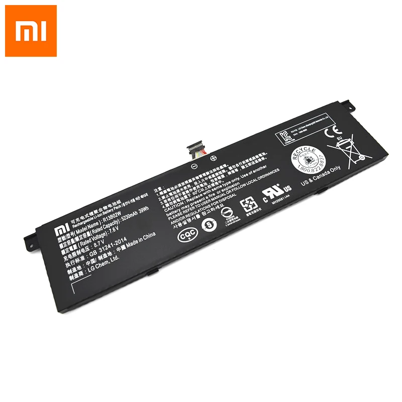 

Original 5230mAh R13B01W R13B02W Tablet Battery For Xiaomi Mi Air 13.3" Series Tablet PC 7.6V 39WH