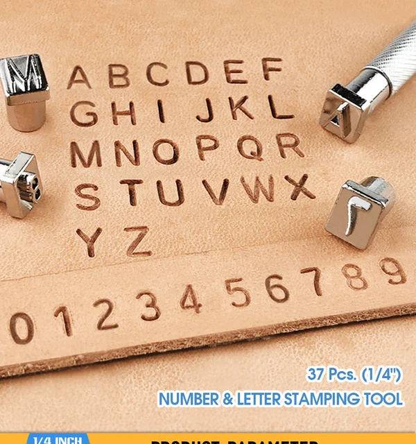 Leather Stamping Kit Punch Tool Number Letter Alphabet Stamps For Leather  Logo Stamp Kit Handmade Craft Working Tools Punch A6I1 - AliExpress