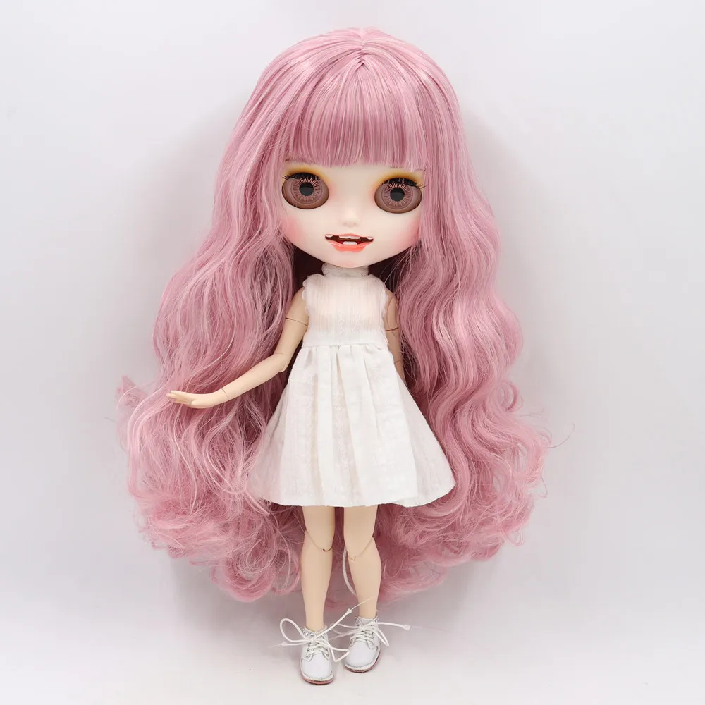 ICY 1/6 Blyth Подгонянная Кукла № BL1063/2352 белая кожа и суставное тело с открытым ртом матовое лицо для девочки Подарочная игрушка