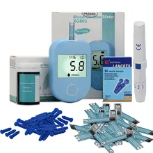 Medical Blood Glucose Meter Test Strips Lancets Needles for Diabetic Glucometer Diabetes Tester Blood Sugar Monitor Health Care
