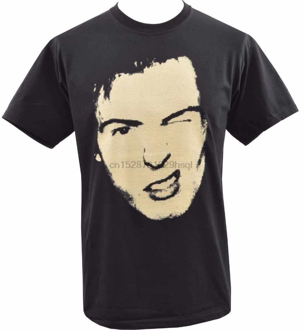 Винтажные Футболки мужские черные футболки СИД вишес Snarl английский панк Рок 1977 s