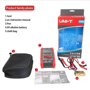 

UNI-T Digital Multimeter True RMS Auto Range AC DC Voltage Current Meter Capacitance Frequency Resistance Tester UT191E UT191T