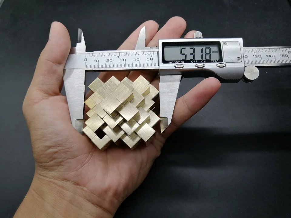 24 колонны форма структура медная металлическая головоломка 3D мозговой тизер Развивающая игра Геометрическая Игрушка коллекция китайский подарок