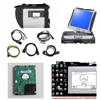 

A++Quality MB Star C4 SD Connect with Software 2020 06 V SSD Laptop CF19 work for star diagnosis c4 Diagnostic-Tool fully kit