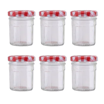 

6 Pcs Glass Containers Kitchen Storage Jars for Kitchen Restaurant Store Home