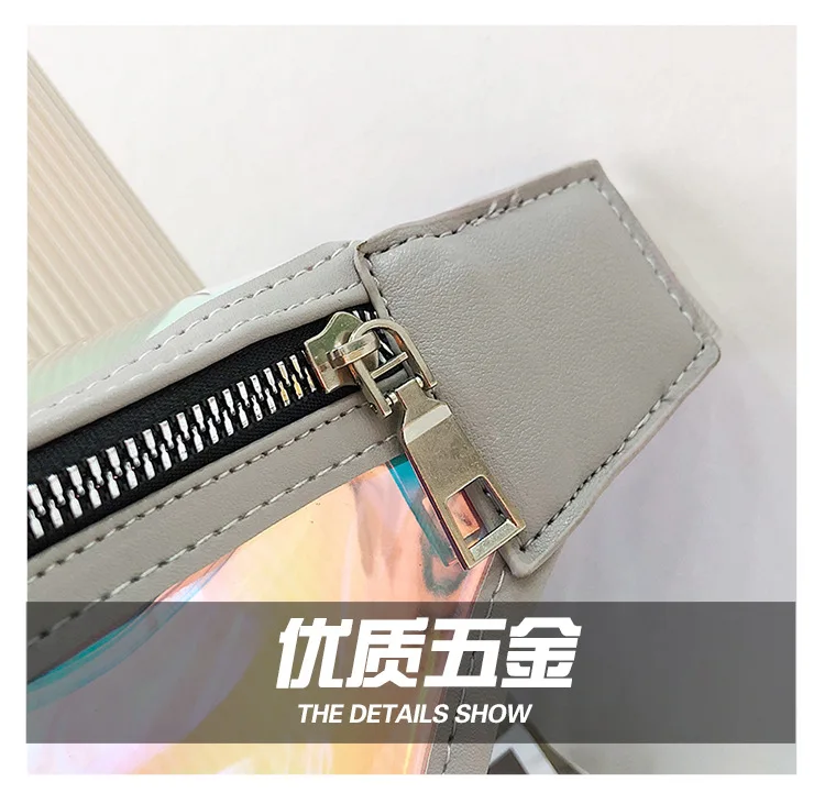 Sports Running Mobile Phone Bag Waterproof Bag Pu Transparent Reflective Diamond Set Shoulder Bag Laser Wallet WOMEN'S Bag Cross