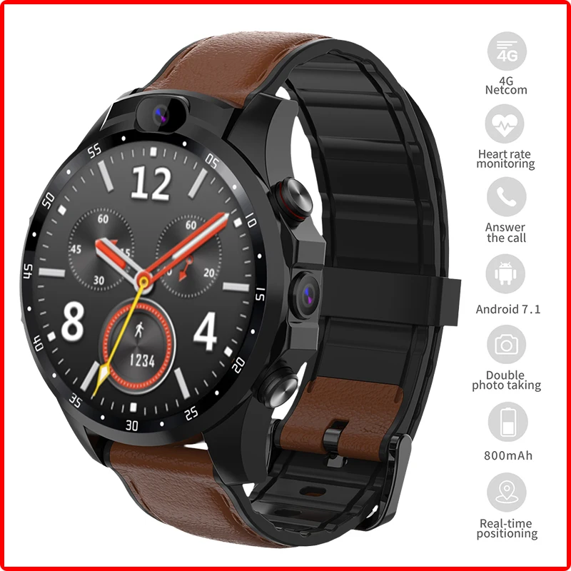 

Smart Watch IP67 Waterproof 3+32GB Android7.1Sport Multi Dial Watch GPS WIFI Phone Call Google Gmail Skype Facebook Sync Watches