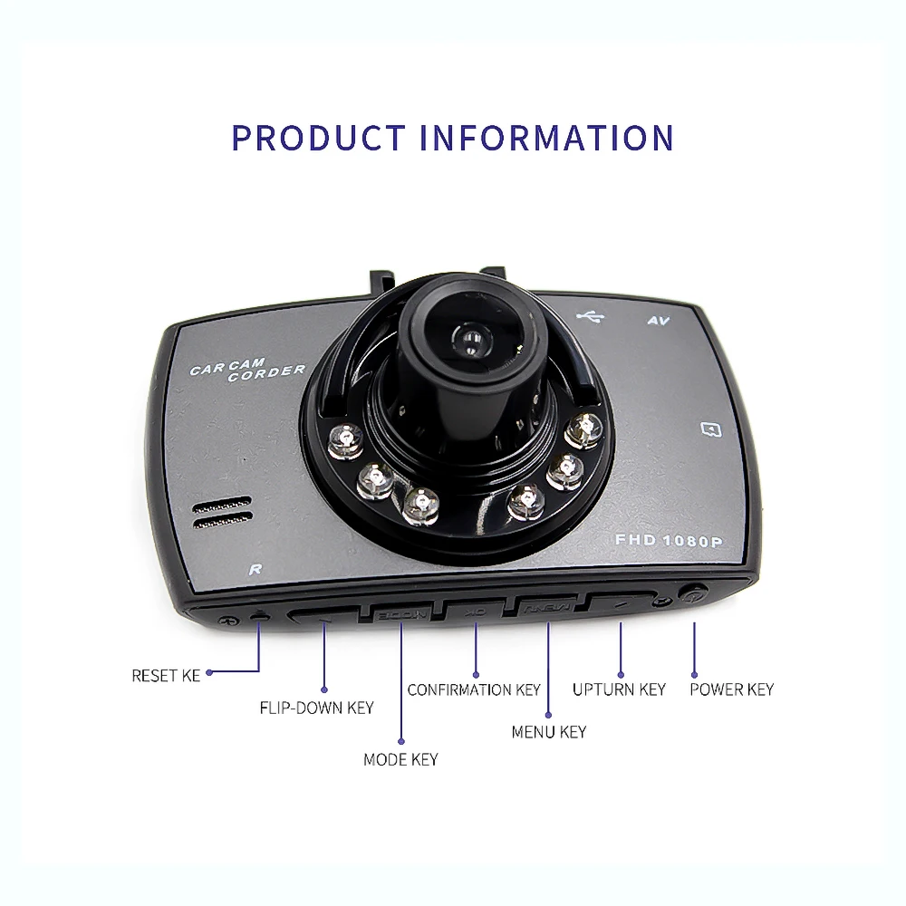 Kebidumei Full HD 1080P Автомобильный видеорегистратор камера 140 градусов Dashcam видео регистраторы для автомобилей ночное видение g-сенсор тире камера