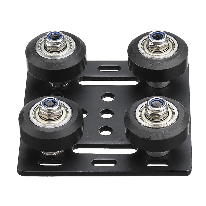 

1Pcs Black V-Slot Gantry Plate Five Roulette Special Slide Plate for 2020 Aluminum Profile CNC Router Machine