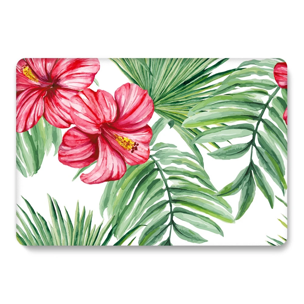 Чехол Foral для Macbook Air 13 A1932 прозрачный чехол с цветами для ноутбука Apple Mac book Air 13,3 дюймов чехол с retina