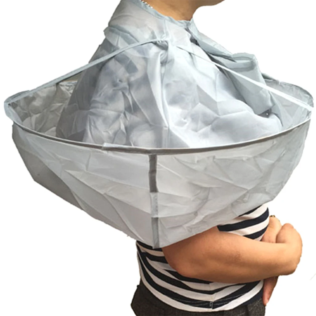 Professional Hair Cutting Cloak Umbrella Cape Waterproof Hairdressing Capes Cover Capes Salon Barber DIY Salon Home Stylists 